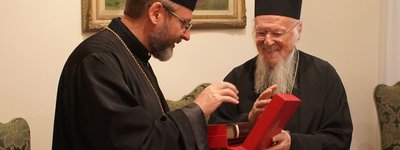 Patriarch Sviatoslav of UGCC meets with Ecumenical Patriarch Bartholomew in Rome