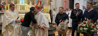 Єпископу Яну Пурвінському вручили звання «Почесний громадянин міста Житомира»