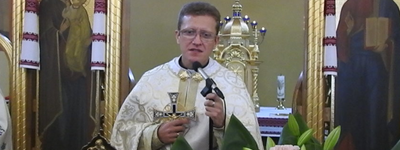 Отець Ігор Головчак - парох парафії Св. ап. Івана Богослова у Суховолі, що біля Львова