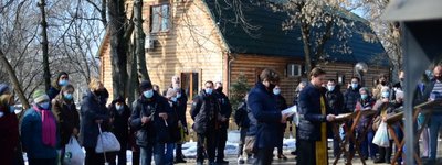 У Києві волонтери і бездомні провели панахиду в пам’ять про загиблих у морози