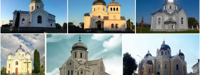 Церкви збудовані за проектами Василя Нагірного