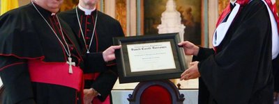 UGCC Metropolitan Borys Gudziak received the honorary title of Doctor of St Charles Borromeo Seminary