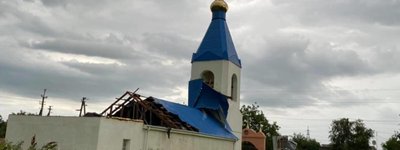 На Одещині ураган зірвав купол і дах храму