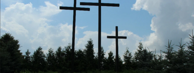 Хрести на місці вбивства 11 липня 1943 року 200 поляків у селі Павлівка Волинської області