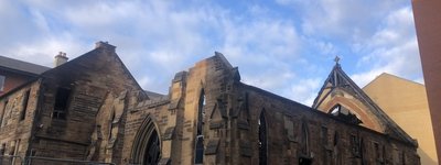 Историческая церковь в центре Глазго уничтожена пожаром