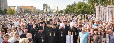 Предстоятель ПЦУ освятив хрест на місці будівництва нового кафедрального собору Львівсько-Сокальської єпархії