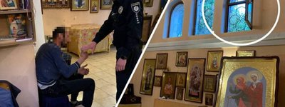 В Одесі "на гарячому" затримали чоловіка, який хотів обікрасти церкву