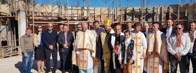 A cornerstone for the construction of a church and monastery of the UGCC blessed in Fatima