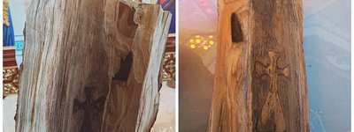 На Тернопільщині у стовбурі дерева знайшли нерукотворний хрест
