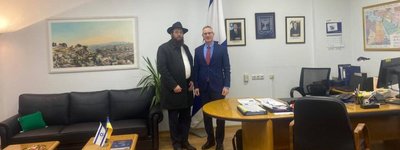 Посол Ізраїлю в Україні зустрівся у Чернівцях із рабином Менахемом Гліцнштейном