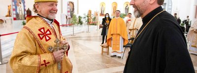 Глава УГКЦ привітав єпископа Михайла Колтуна з нагоди 40-річчя священничих свячень