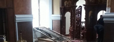 The aggressor attacked the church in Kharkiv: A shell hit the Assumption Cathedral with people inside
