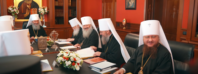Bishops of the UOC-MP meet in a synodal assembly May 12. 