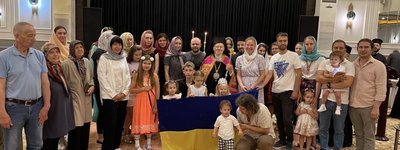 The Ecumenical Patriarch met with the local Ukrainian Orthodox faithful in Panormos