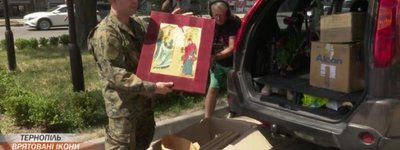 Щоби не знищили окупанти: 13 унікальних ікон з Лисичанська привезли у Тернопіль