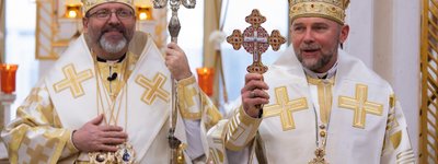 Патріарх УГКЦ привітав владику Василя Тучапця з 25-річчям священничих свячень