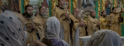 Priests in the Ukrainian Orthodox Church conducted a Mass in Kyiv, Ukraine, last month