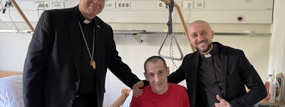 President of the Council of the Bishops' Conferences of Europe visits wounded Ukrainian soldiers
