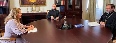 Патріарх Святослав і Олена Богдан обговорили впровадження в дію Закону  "Про Службу військового капеланства"