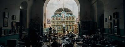Обнародованы фотографии оскверненного оккупантами Свято-Троицкого храма в Малой Камышевахе