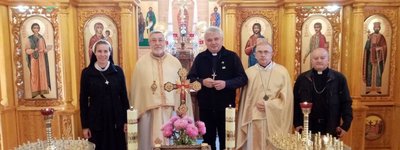 Папський роздавач милостині зустрівся в Запоріжжі з екзархом Донецьким УГКЦ