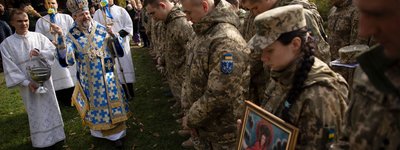 Глава УГКЦ у Пирогові молився за захисниць і захисників України