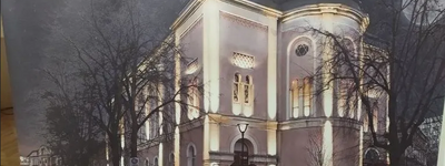 Відремонтована центральна синагога Івано-Франківська щовечора світитиметься для містян