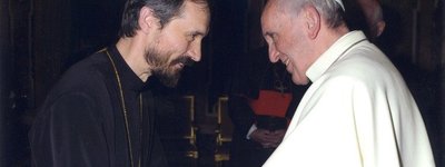 Владика Мілан Лах і Папа Франциск 