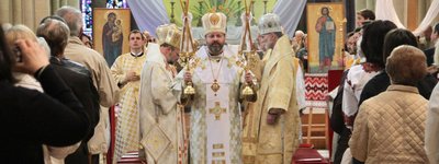 Глава УГКЦ привітав єпархію Святого Володимира Великого в Парижі з 10-річчям