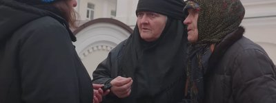 In the Pochayiv Lavra, the UOC-MP believers say that Putin is their ruler and "God is bombing Ukraine"