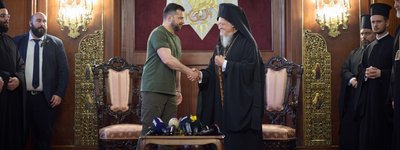 Volodymyr Zelenskyy meets with Ecumenical Patriarch Bartholomew in Istanbul