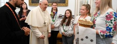 Папа Римский помолился с украинской молодежью