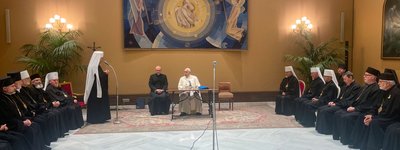 Епископы Синода УГКЦ встретились с Папой Франциском в Ватикане