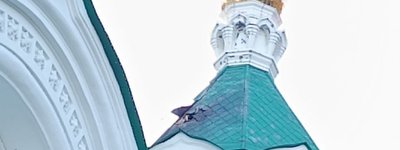 Российский снаряд пробил купол собора Святогорской лавры УПЦ МП