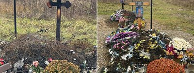 У селі на Буковині горіли вінки на могилах військових: родичі вважають, що це підпал