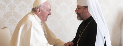 Встреча Блаженнейшего Святослава с Папой Франциском в Ватикане, 7 ноября 2022 года