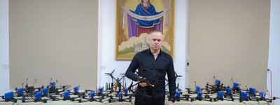 A priest in the Lviv region collects drones for the military