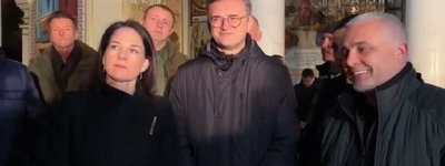 Голова МЗС Німеччини відвідала зруйнований Спасо-Преображенський кафедральний собор в Одесі