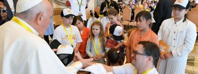 Папа Франциск зустрівся з дітьми з країн, де тривають війни