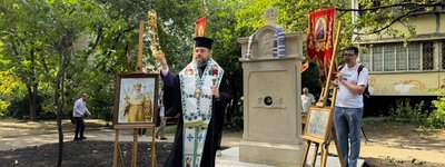 Єрархи ПЦУ освятили пам’ятник митрополиту Василю Липківському в Києві