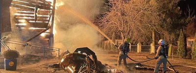 In the Rivne region, a 150-year-old wooden church destroyed in a fire