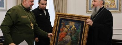 Буданов передав Предстоятелю ПЦУ віднайдену ікону ХІХ століття