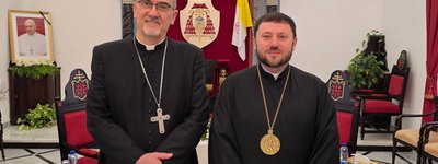 Кардинал Микола Бичок зустрівся з Патріархом Єрусалима