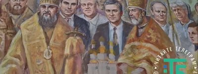 У Броварах перепишуть стінопис храму, на якому зображені міські можновладці