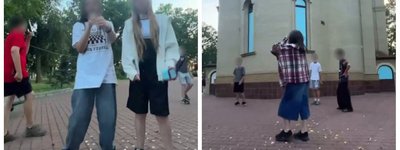 У Кропивницькому на території храму діти співали російський шансон
