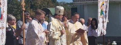На Одещині освятили наріжний камінь храму Преображення Господнього УГКЦ