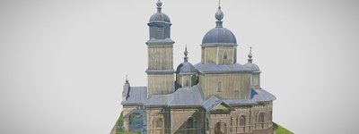 Модель церкви Козьми і Демʼяна у селі Біля Криниця Чернівецької області.