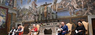 Король Чарльз III впервые со времен Реформации принял участие в совместной молитве с Папой Римским