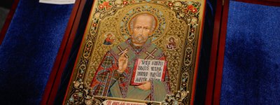 Для ЗСУ: ікону Миколая Чудотворця від Митрополита Епіфанія продали на благодійному аукціоні за ₴1 мільйон