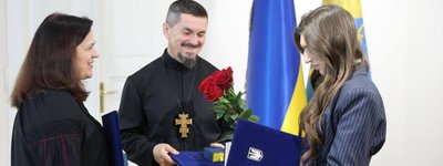 Єромонаху Унівської лаври УГКЦ вручили президентську відзнаку «Золоте серце»